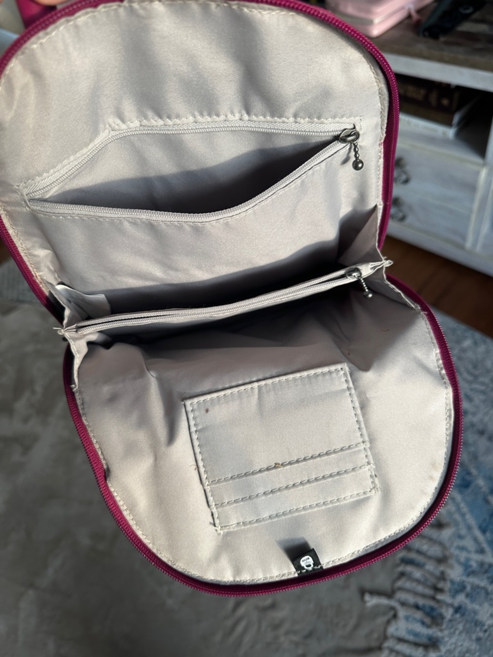Baggallini Fuchsia Small Daypack Backpack - Picture 4 of 7